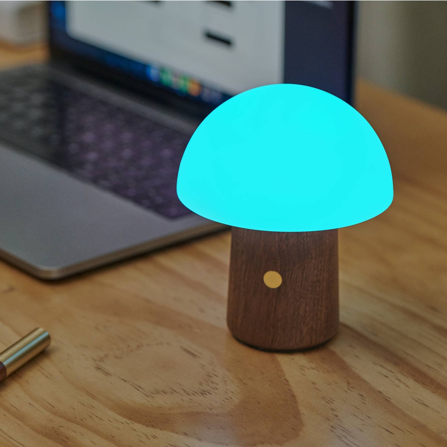Alice Mushroom Lamp: Walnut / Mini