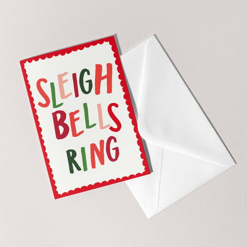 Feel Good Supplies - Sleigh Bells Rings Card | Christmas Holiday