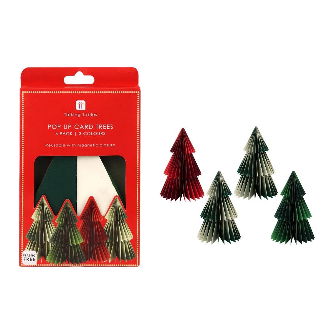 Talking Tables UK - Paper Honeycomb Tree Decorations - 4 Pack