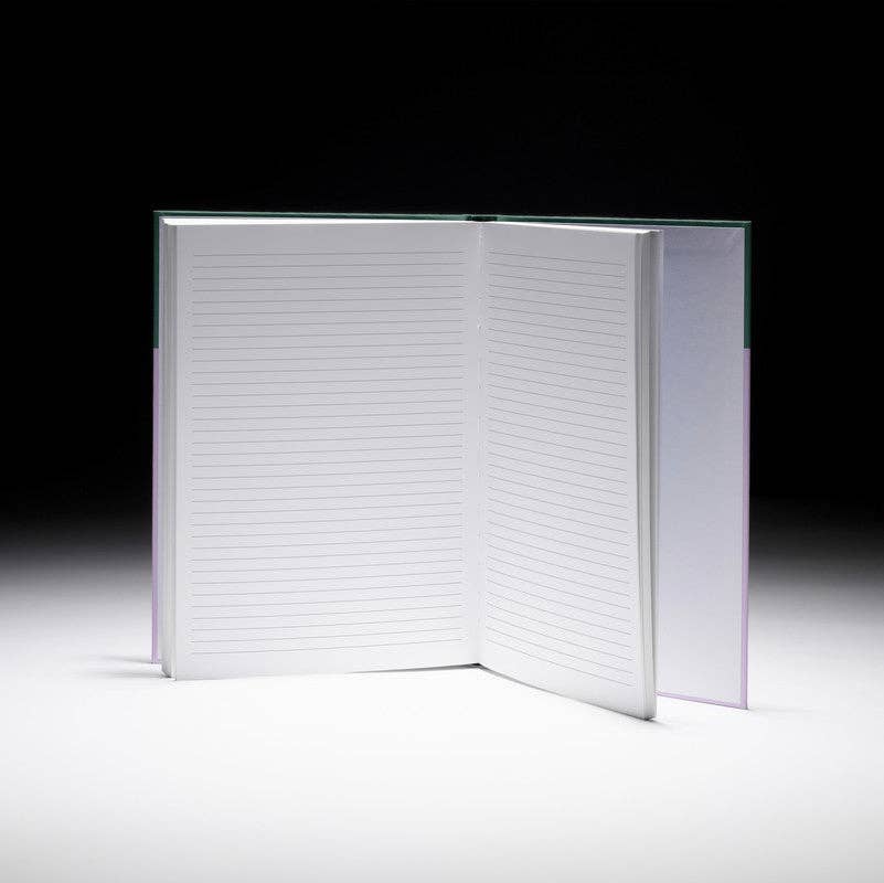 Feel Good Supplies - Colourblock A5 Hardback Notebook | Green and Lilac