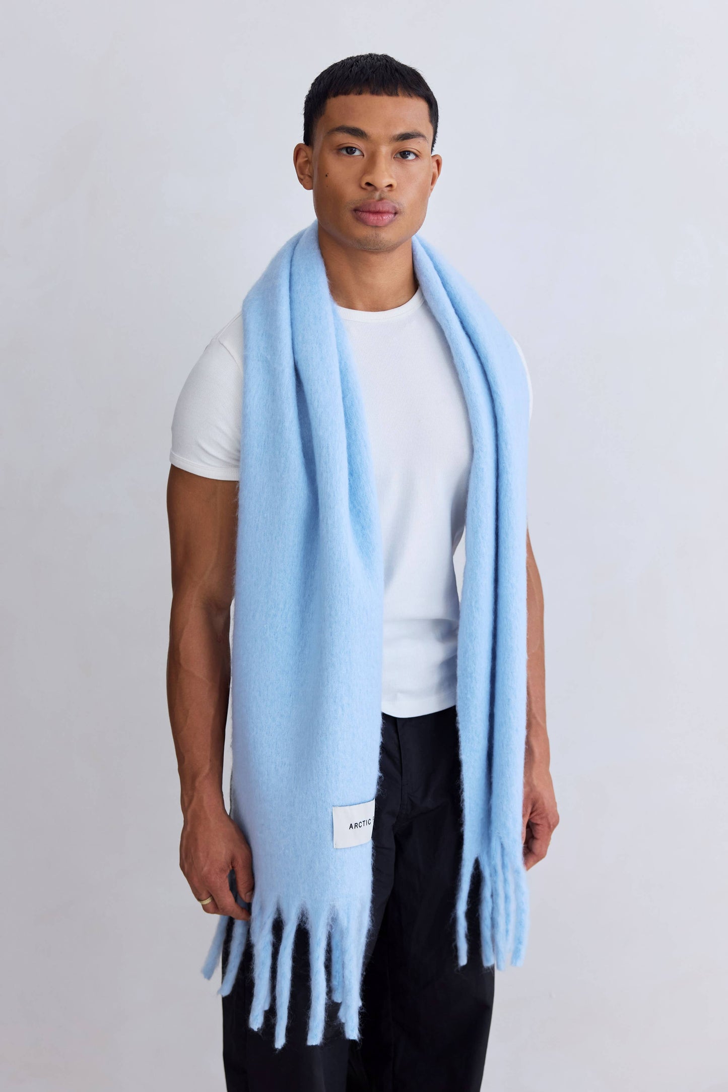 The Stockholm Scarf - 100% Recycled - Glacier Blue - AW25