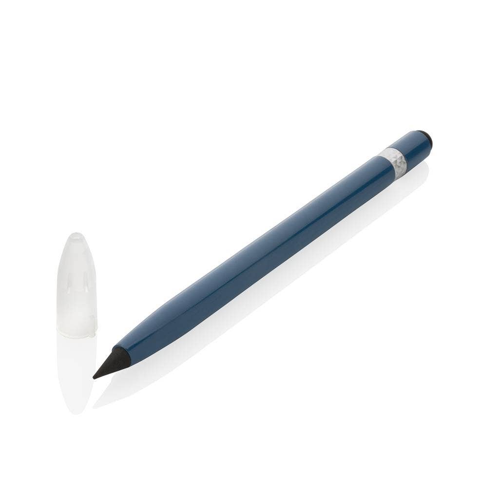 Aluminium Inkless Pen With Eraser: Black