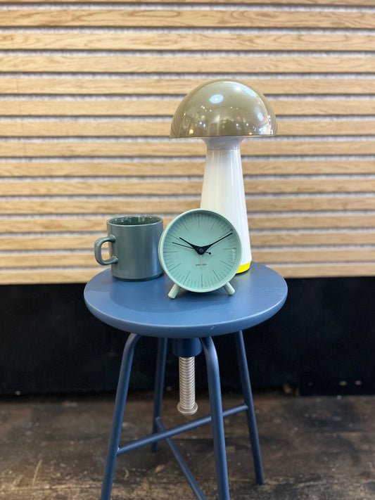Alarm Clock Greyed Jade