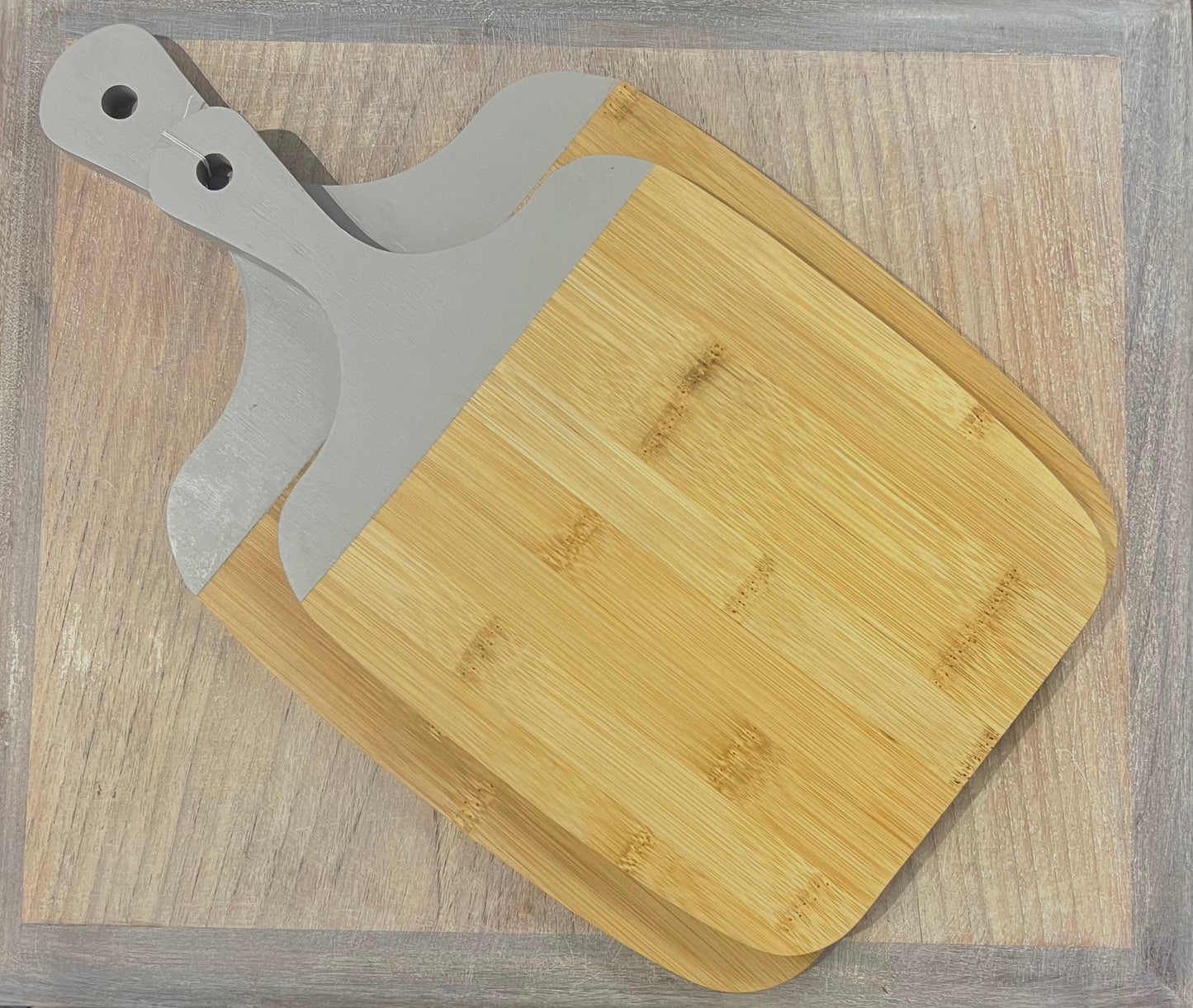 Bamboo Chopping Boards set of Two Grey