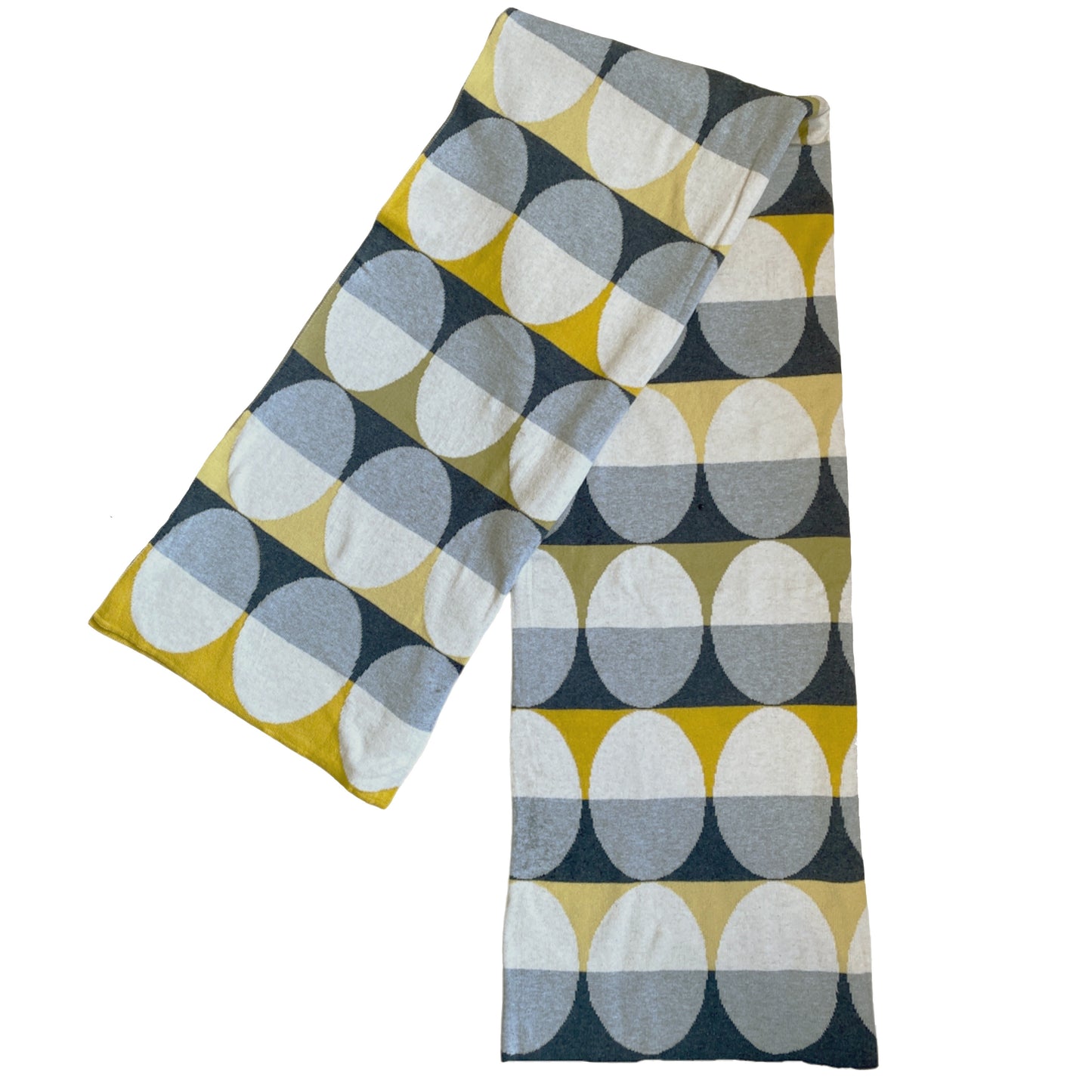 Olivia Funky Doris Knit Blanket Yellow