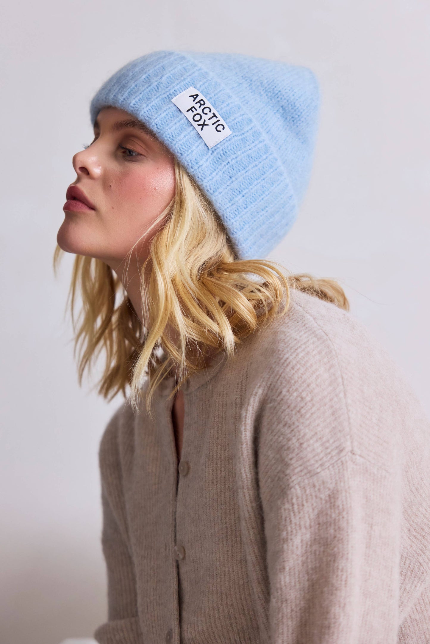 The Mohair Beanie - Sky Blue - AW25