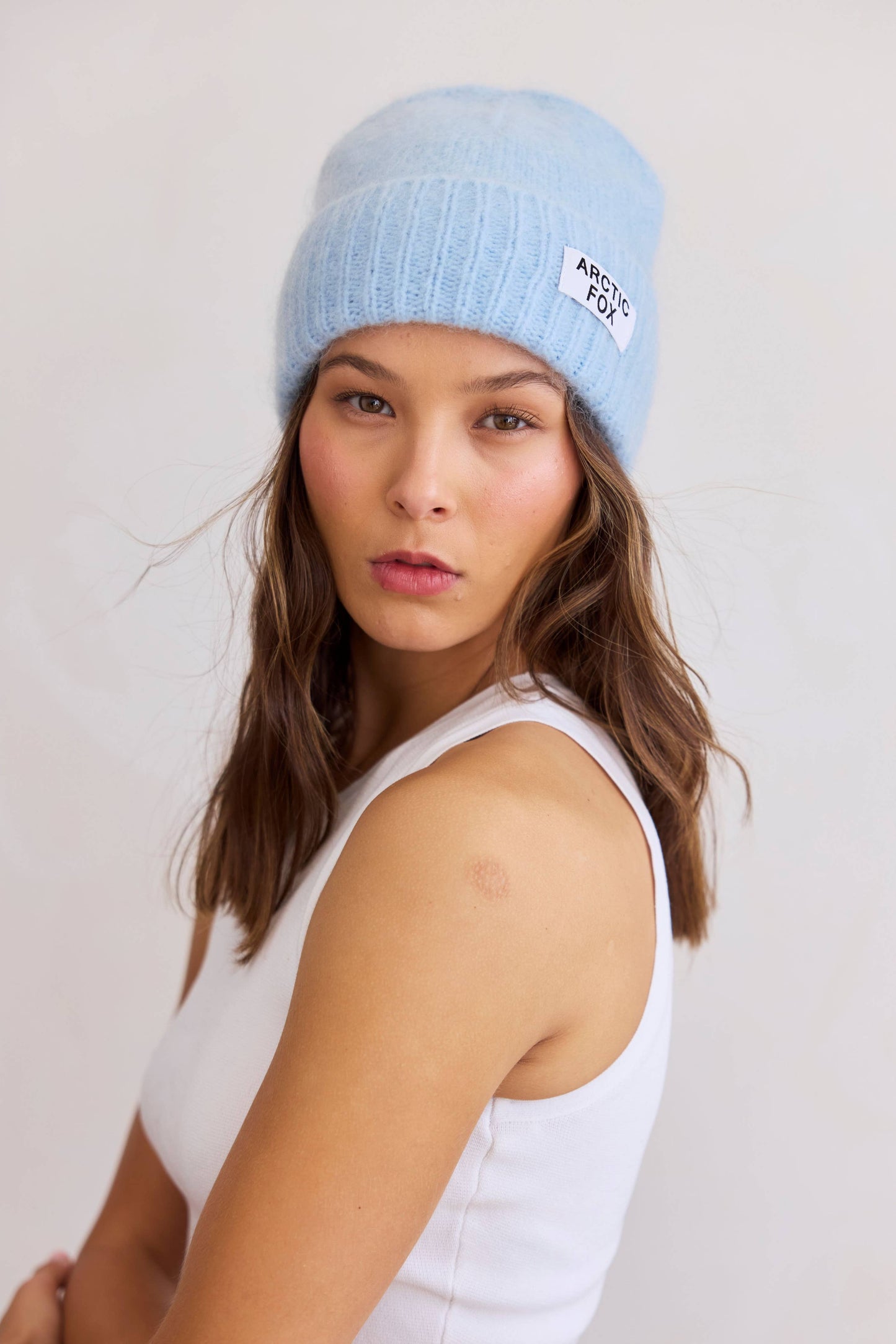 The Mohair Beanie - Sky Blue - AW25