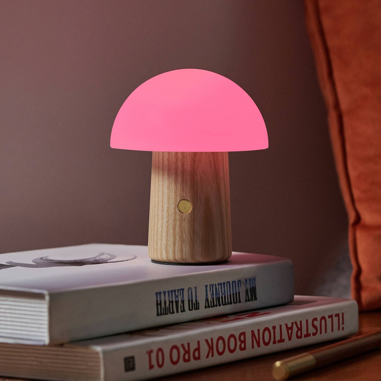 Alice Mushroom Lamp: Walnut / Mini