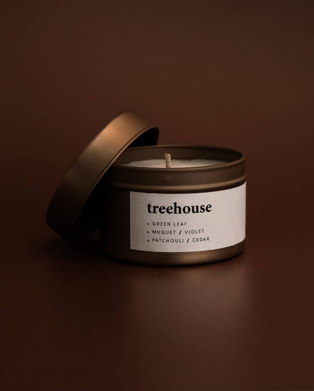 Keynvor Candle Co - Treehouse - 90g Rose Gold Nook Tin