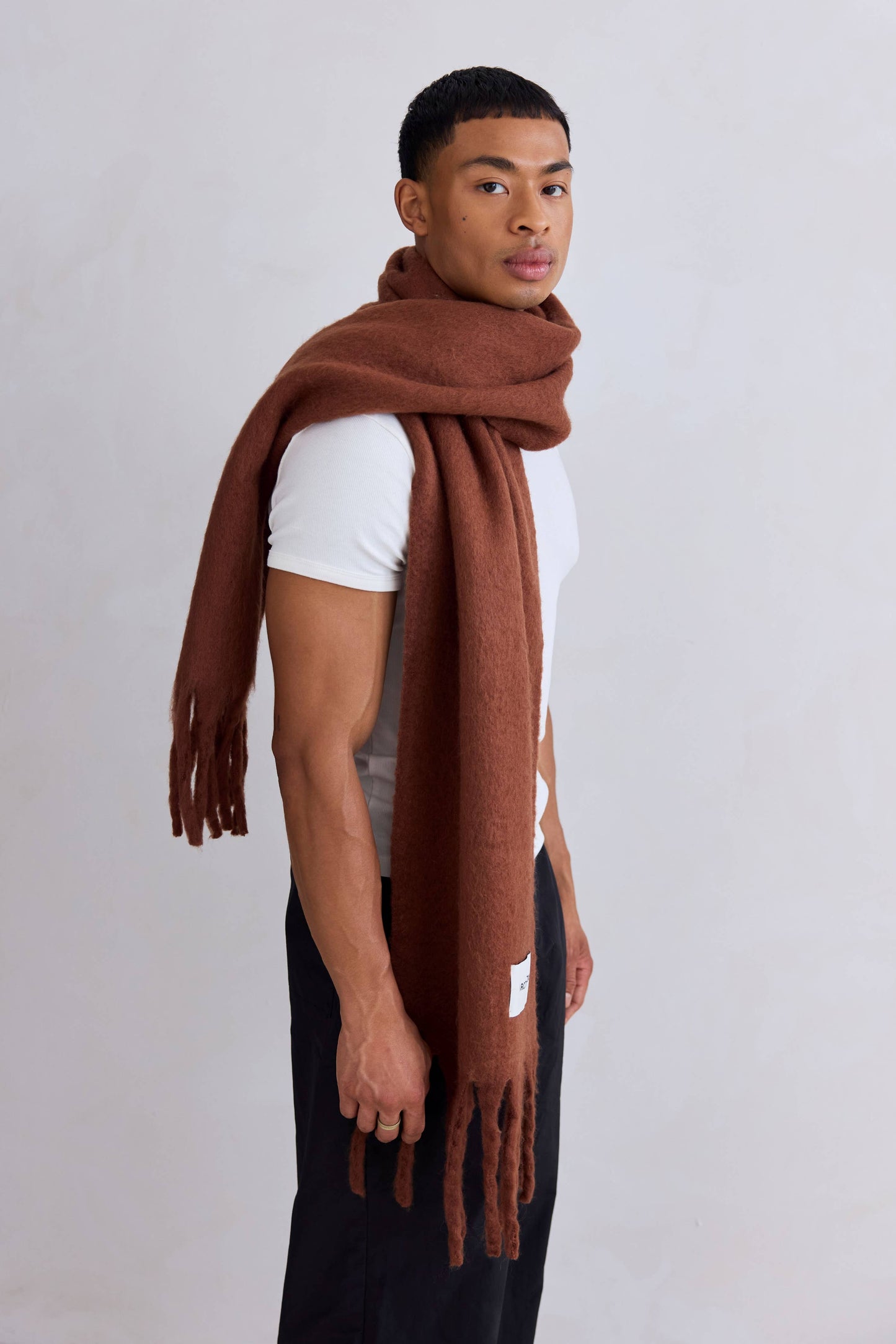 The Stockholm Scarf - 100% Recycled - Sepia - AW25