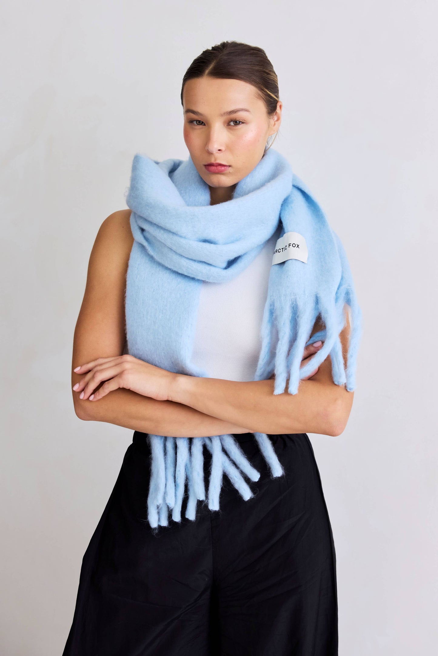 The Stockholm Scarf - 100% Recycled - Glacier Blue - AW25