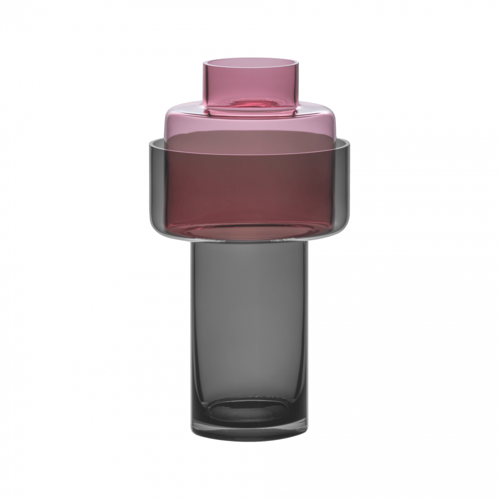 Glass vase Aura purple