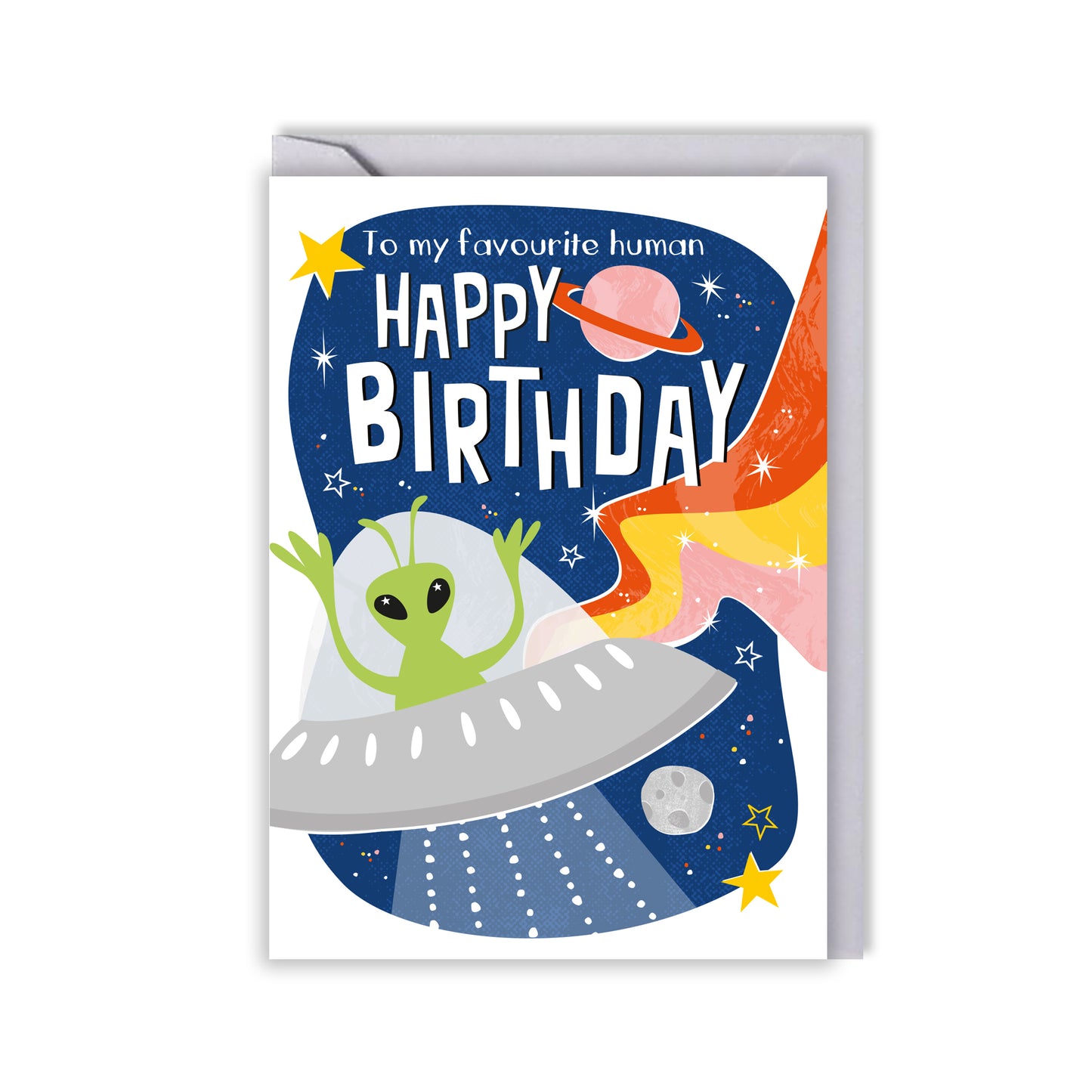 Space Birthday Card - To my favourite human