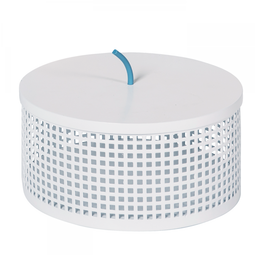 Storage Box White Metal  Small BOITE