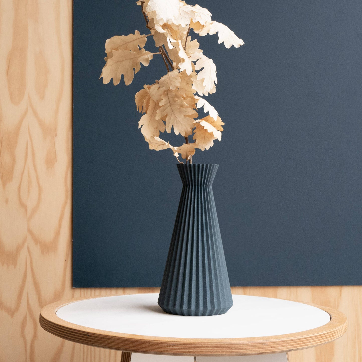Blue Indigo Ishi Vase  - perfect for dried flowers