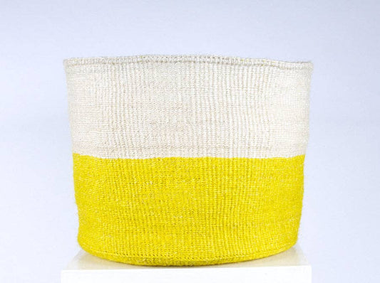 ALIZETI: XL Yellow Storage Basket