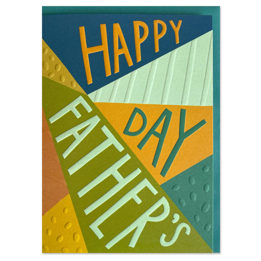 'Happy Father's Day' geometric card