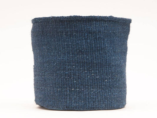 BLUU: Denim Blue Woven Storage Basket