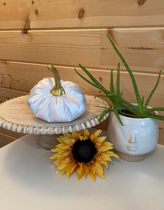 Pumpkin Medium Satin White