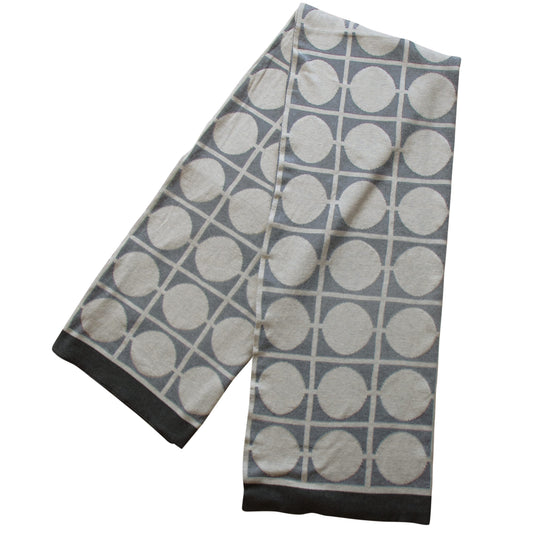 Don Plaid 100% Brushed Cotton Blanket Grey