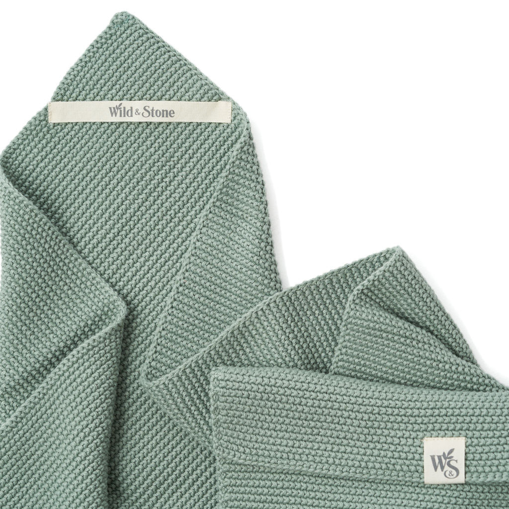 Hand Towels - 100% Organic Cotton (Moss-Green)