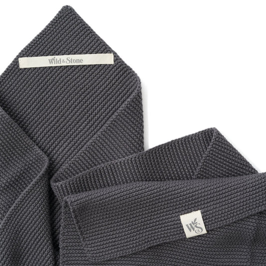 Hand Towels - 100% Organic Cotton (Slate-Grey)