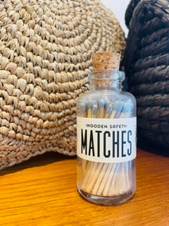 Vintage Jar of Matches Grey