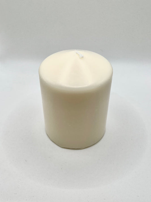 Off white Pillar Candle
