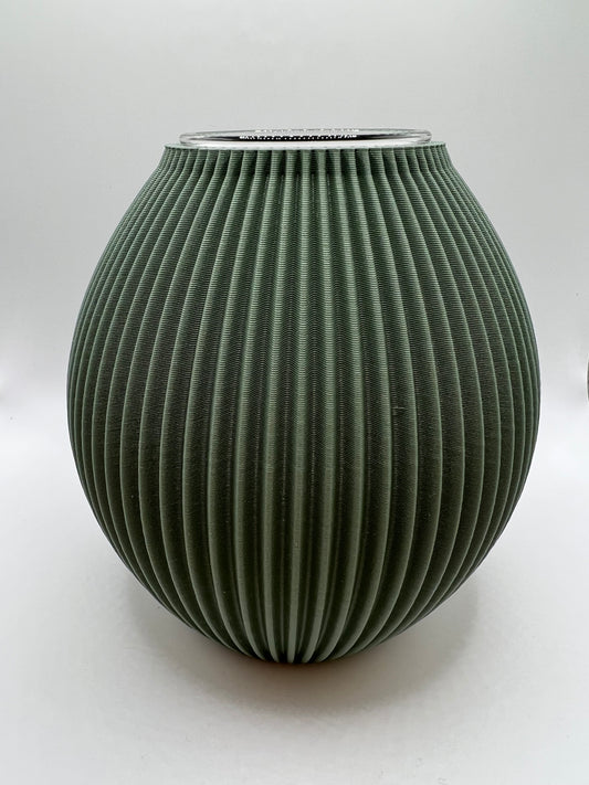 'POKE' Vase with Glass Insert Forest Green Small