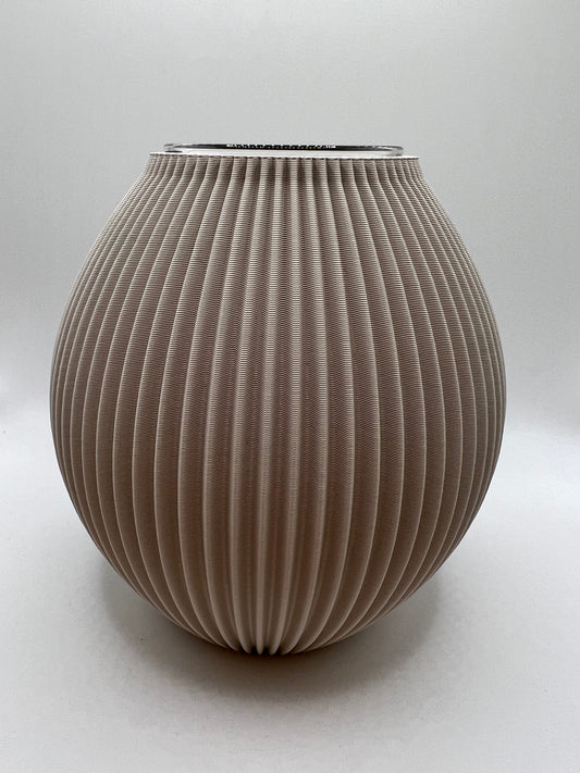 'POKE' Vase with Glass Insert Winter Moonlight Grey Small