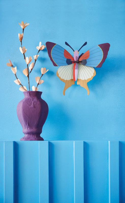 Plum Fringe Butterfly 3D Wall Decor