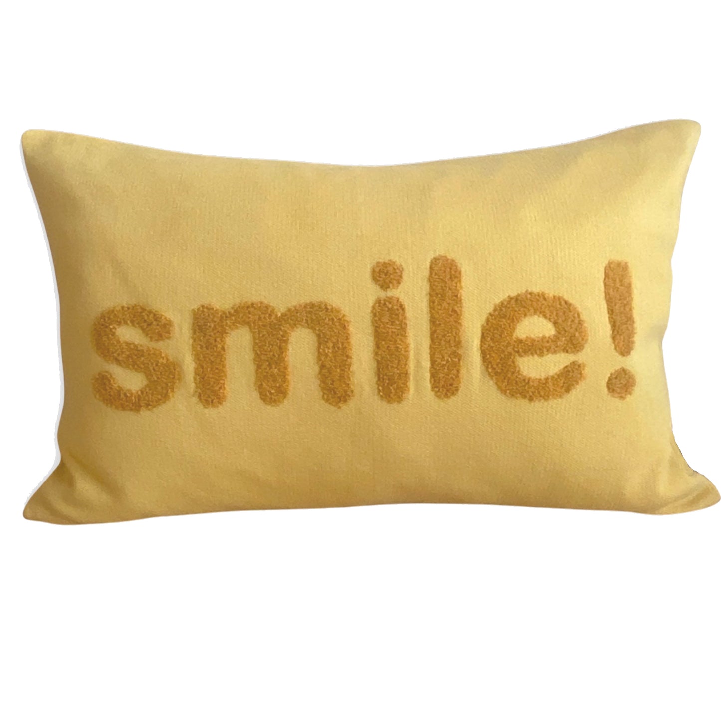 'Smile' Cushion Yellow