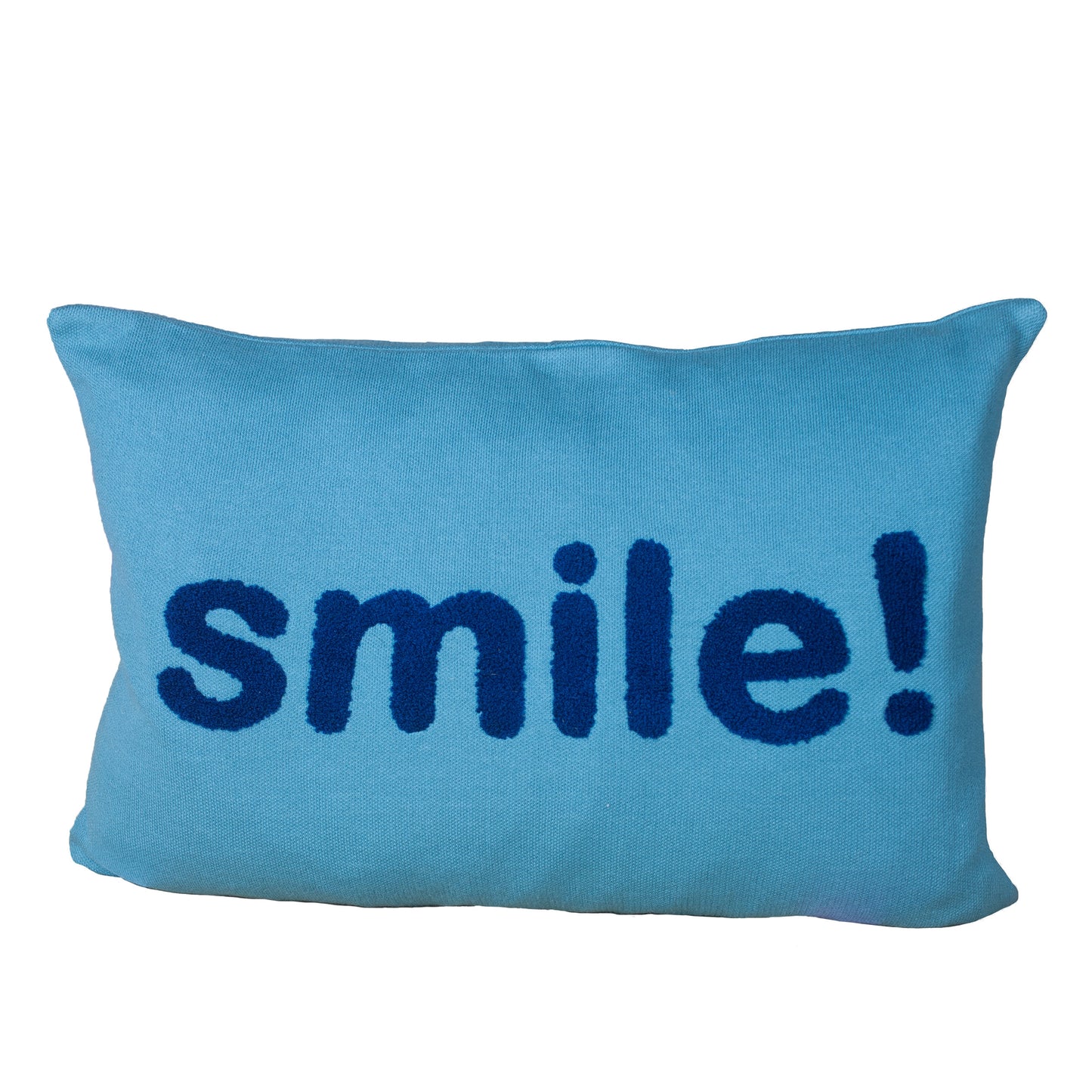 'Smile' Cushion Blue
