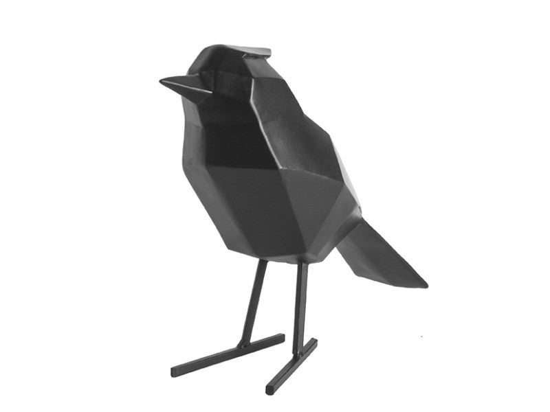 Bird statue large black