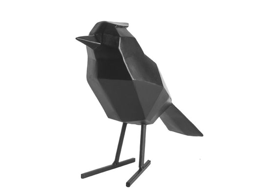 Bird statue large black