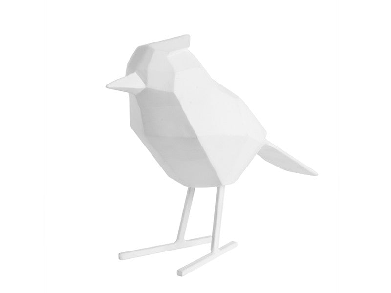 Bird statue large white