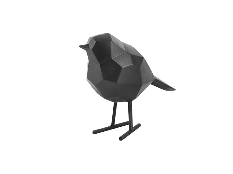 Bird statue small black