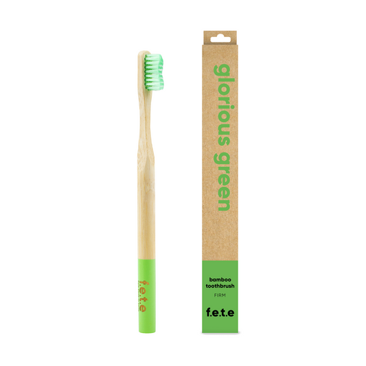 Toothbrush ‘Glorious Green’ Adult’s Firm Bamboo