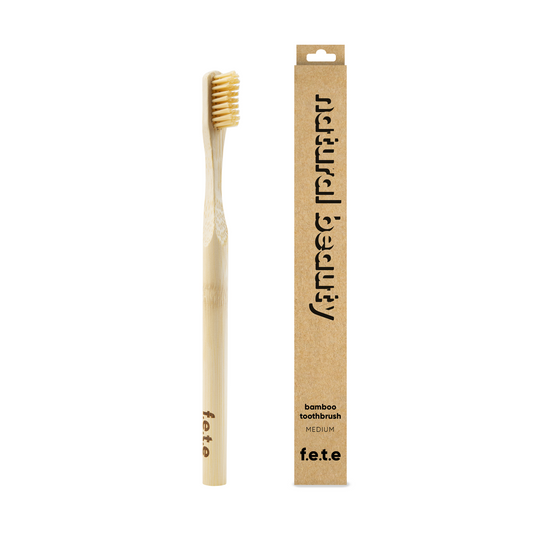 ‘Natural Beauty’ Adult’s Medium Bamboo Toothbrush