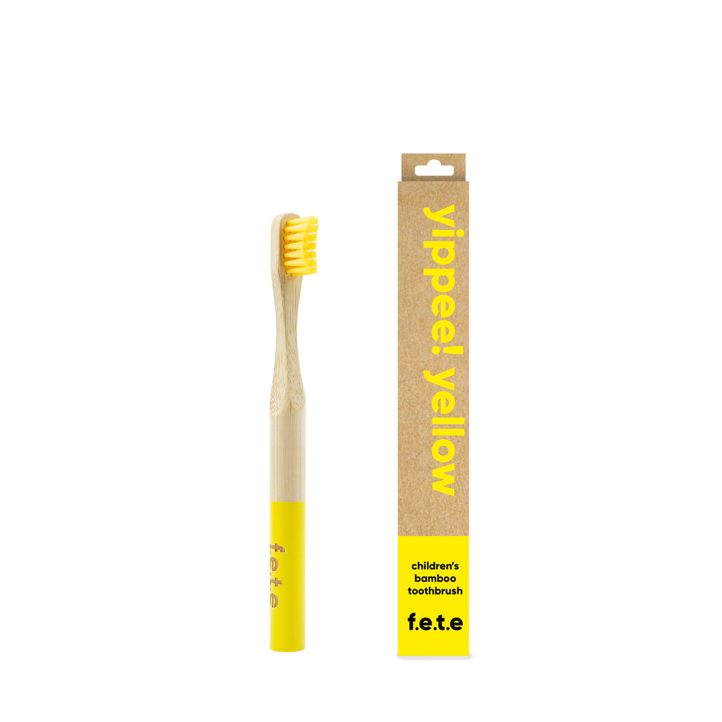 ‘Yippee! Yellow’ Children’s Soft Bamboo Toothbrush