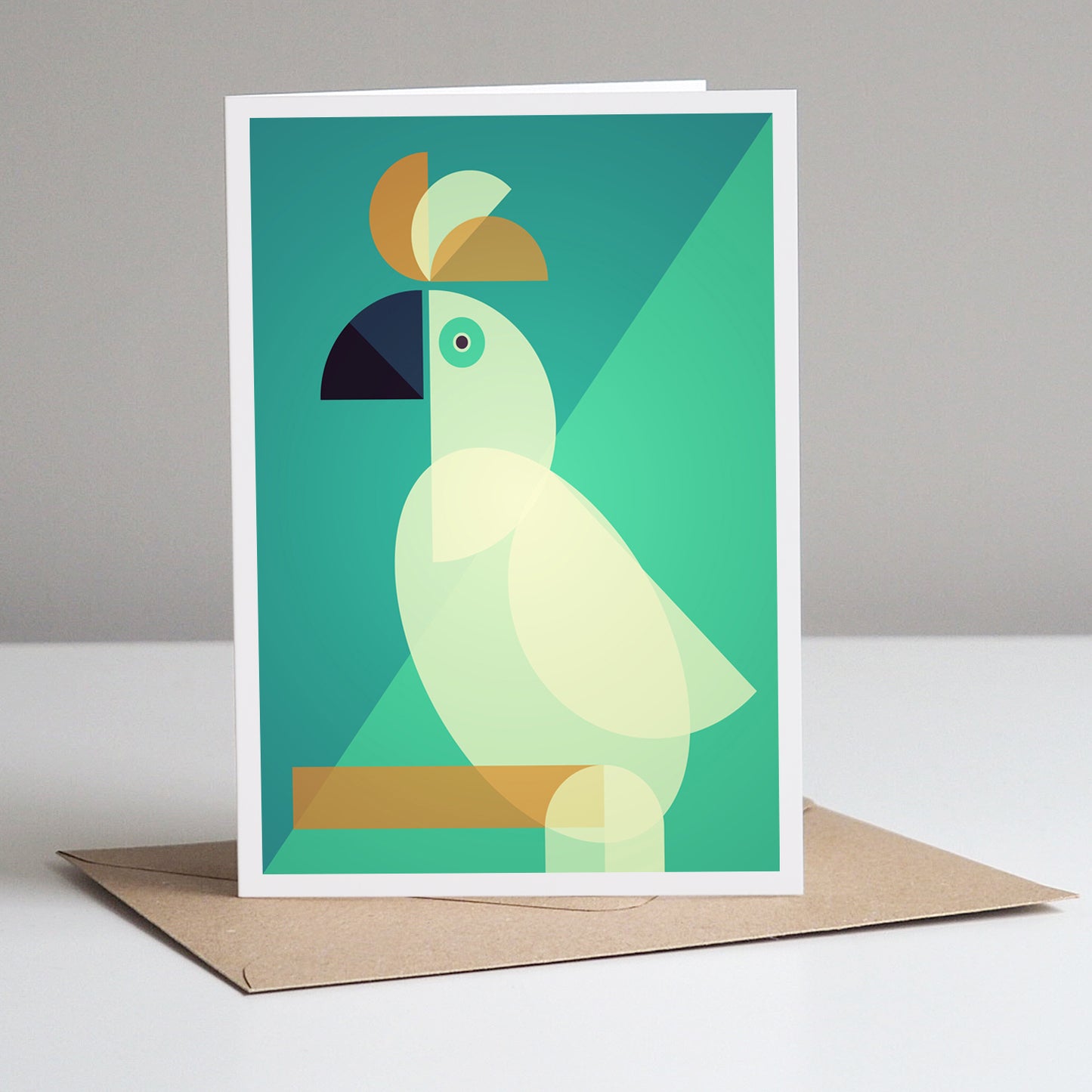Tropical Birds Greeting Card Cockatoo