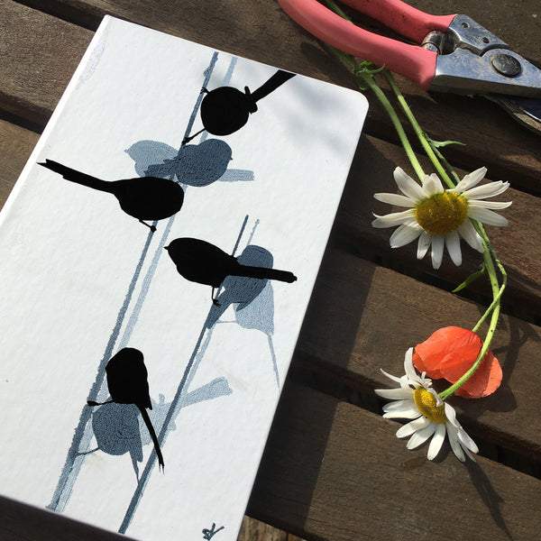 Castelli Moleskin Notebook with Long-tailed Tit Design