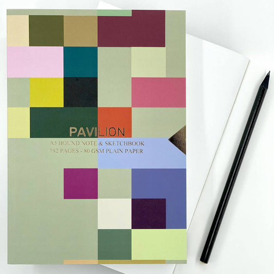 Madras A5 Buckram Embossed Foiled Notebook