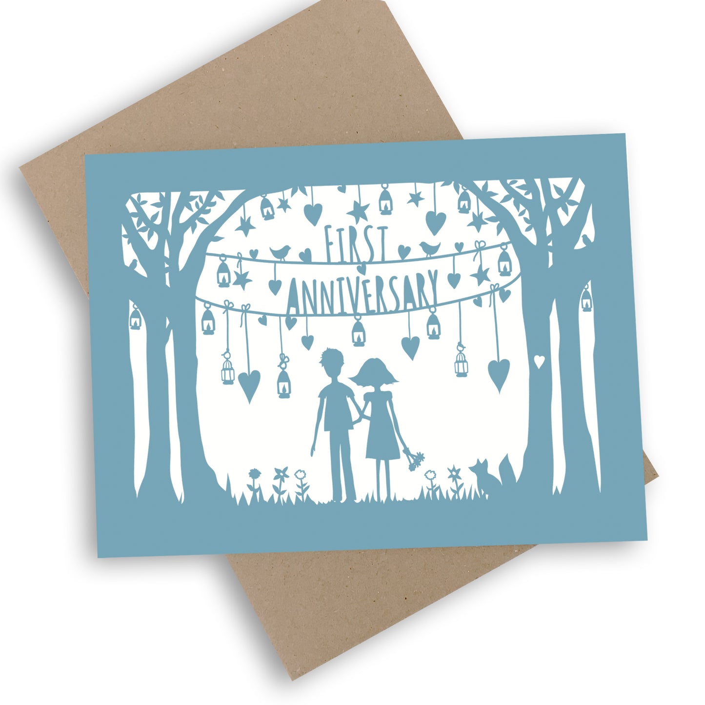 Papercut Style Greeting Card Pack x 12 Designs