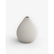 'BALLOON' Vase With Glass Insert Concrete Grey Medium