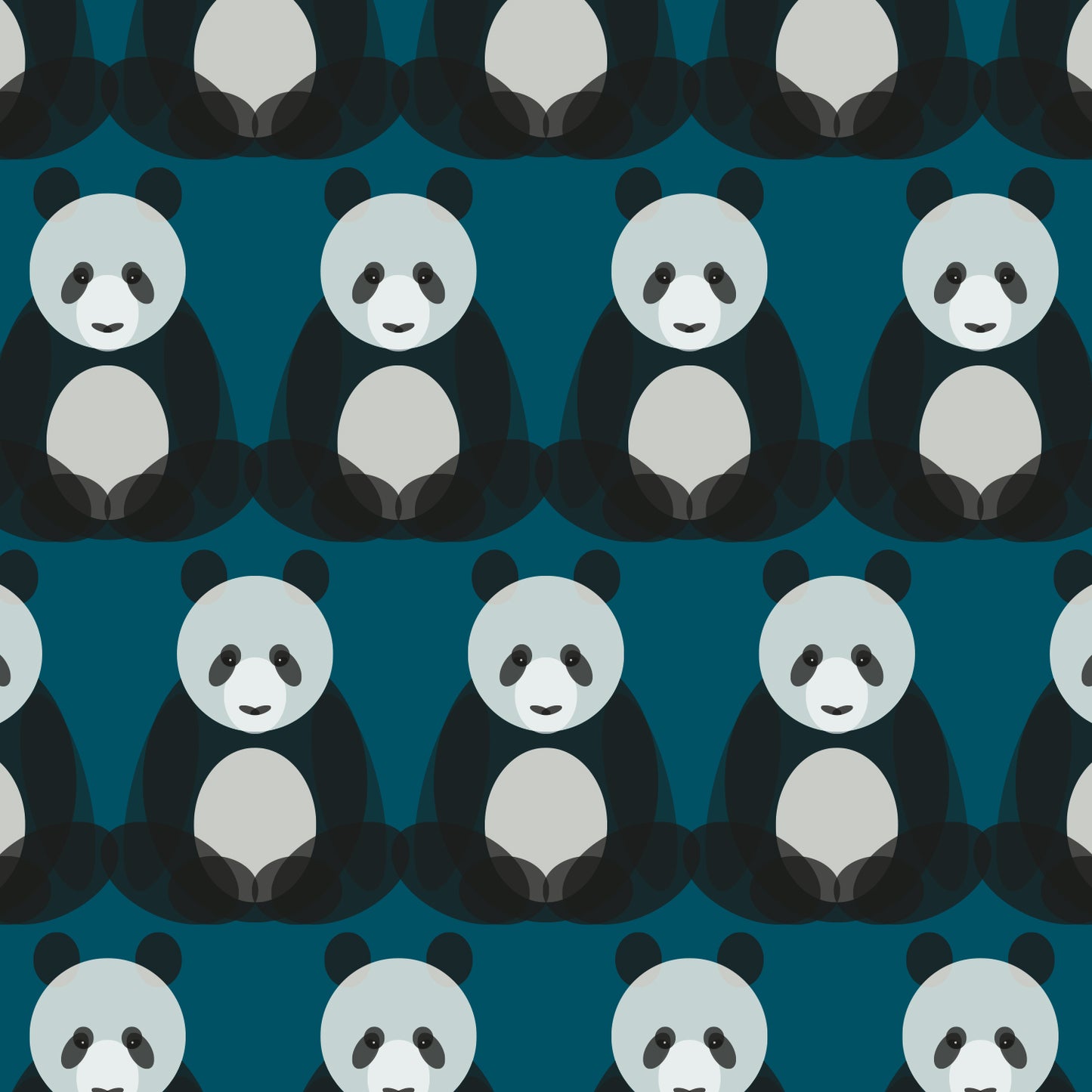 Panda Wrapping Paper and Tags Set