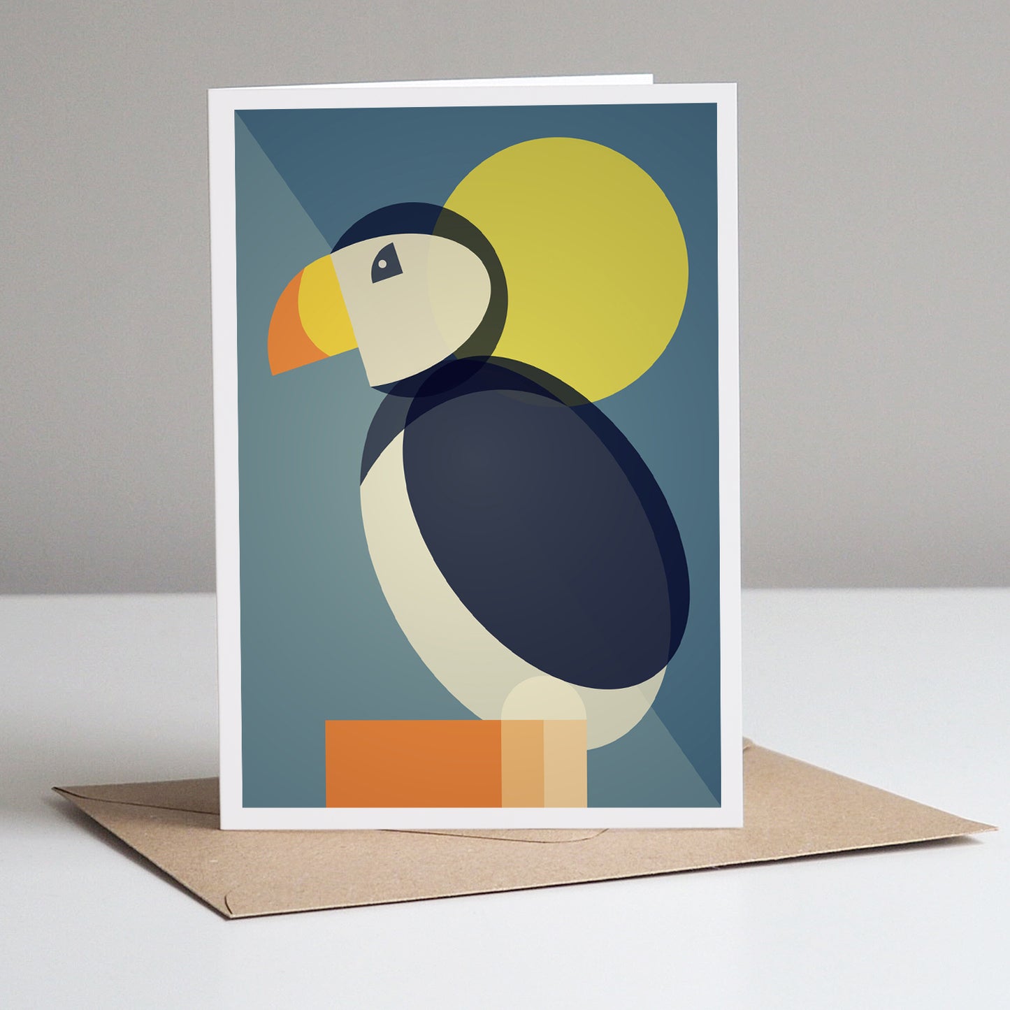 Tropical Birds Greeting Card Puffin